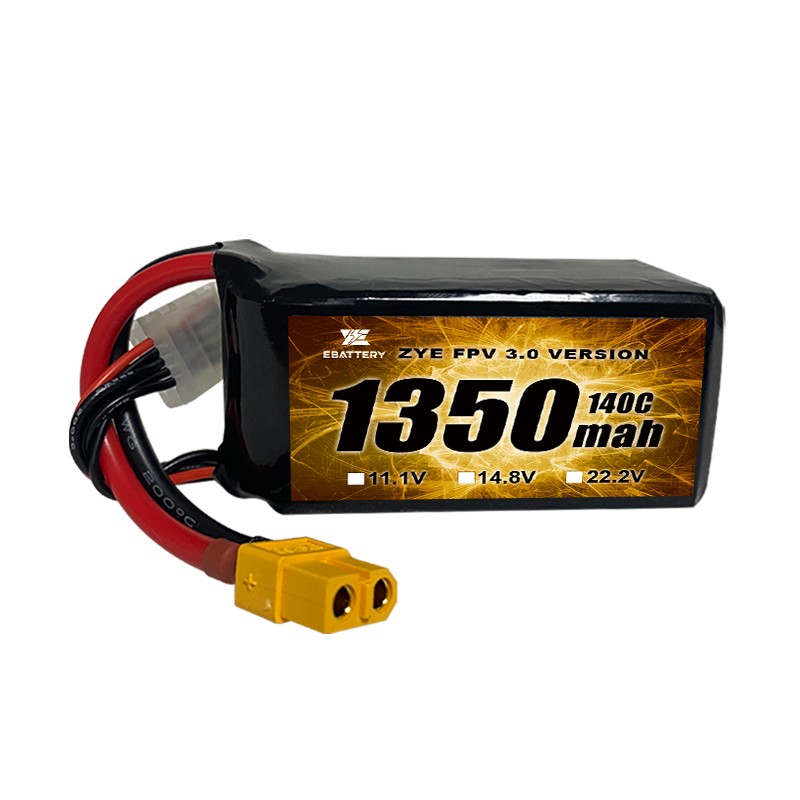 Mataas na 120C 1350mah 1550mah Lipo Battery para sa FPV Drone